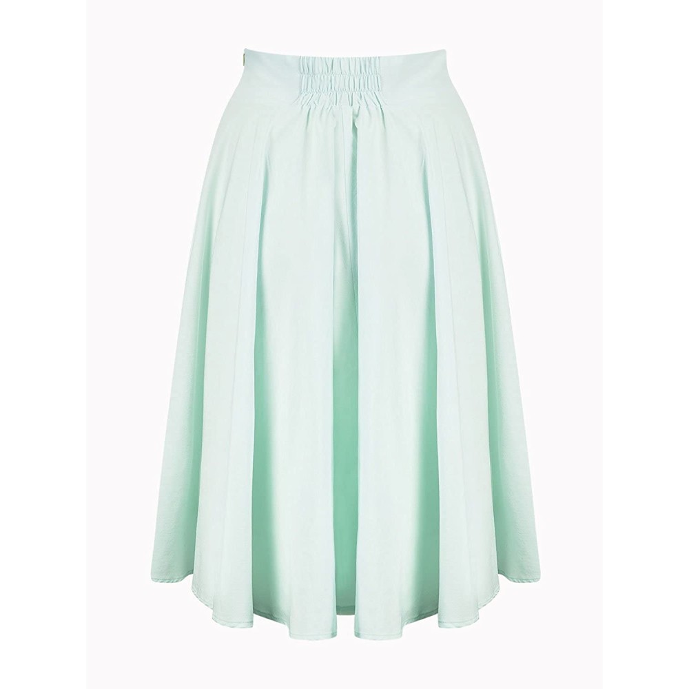 Record Your Inspired Fashion Women's Solid High Waist Trumpet Midi Skirt