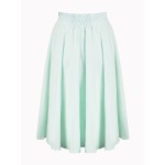 Record Your Inspired Fashion Women's Solid High Waist Trumpet Midi Skirt
