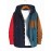 Men's color block corduroy Hooded Sweatshirt Casual Long Sleeve Hoodies With Button Gym Sports Hooded Jacket