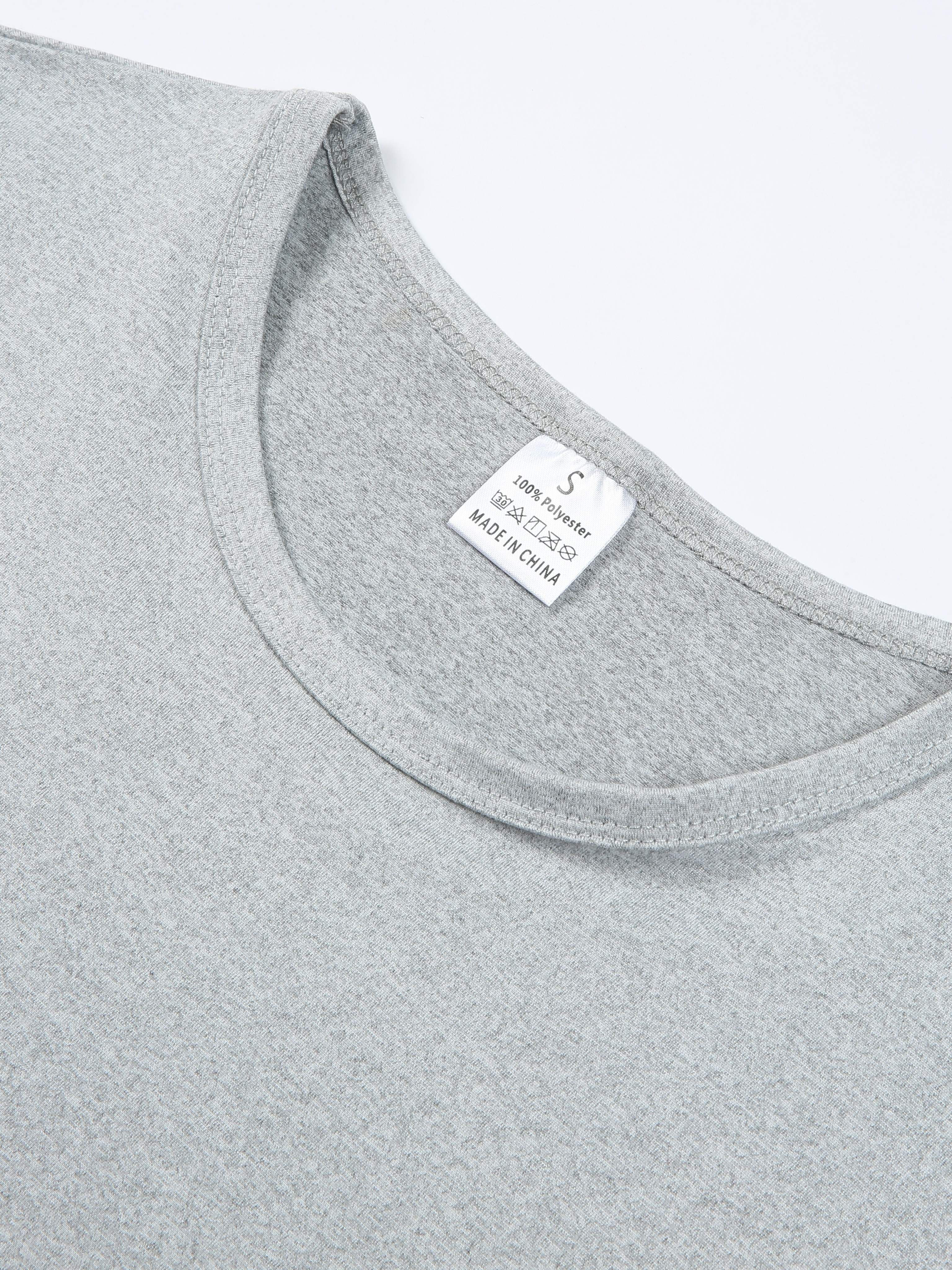 solid color short sleeve t shirt crew neck workout casual top womens clothing details 2